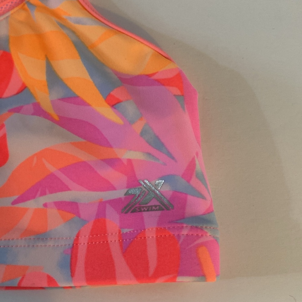 ZeroXPosur Swimwear, Bikini Set, Sz L, 14, Tie Dye, Neon, Boho, Pastel, NWOT - Picture 10 of 16